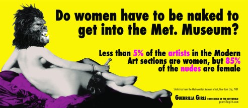 Do Women Have to Be Naked to Get Into the Met. Museum? 1989